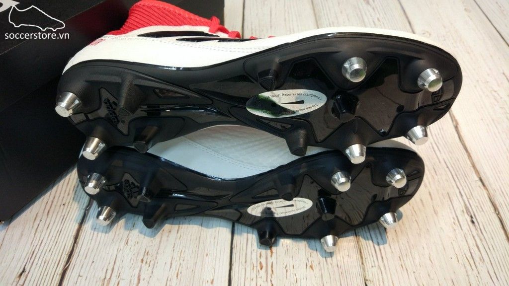 Adidas Predator 18.3 SG- White/ Core Black/ Real Coral CP9035