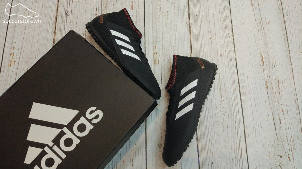 Adidas Predator Tango 18.3 Kids TF- Core Black/ Cloud White/ Solar Red CP9039