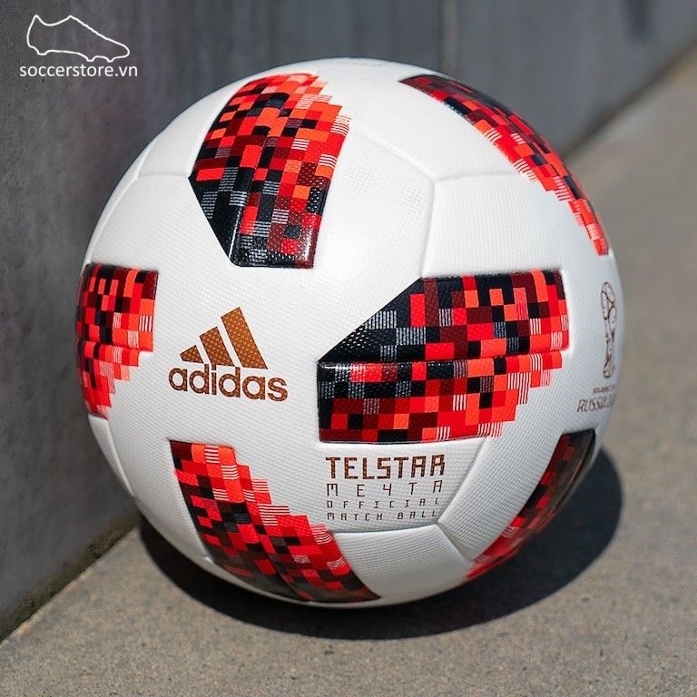 Bóng Adidas World Cup Knock Out Official Matchball- White/ Solar Red/ Black CW4680