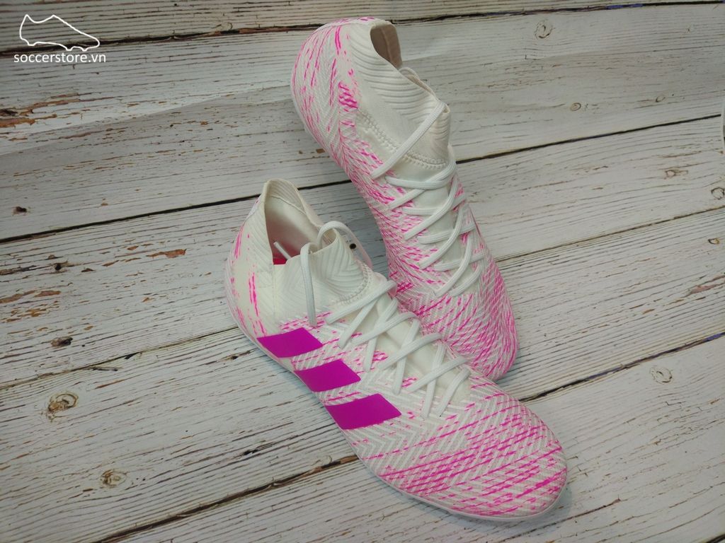 Adidas Nemeziz 18.3 AG- White/ Shock Pink D97982