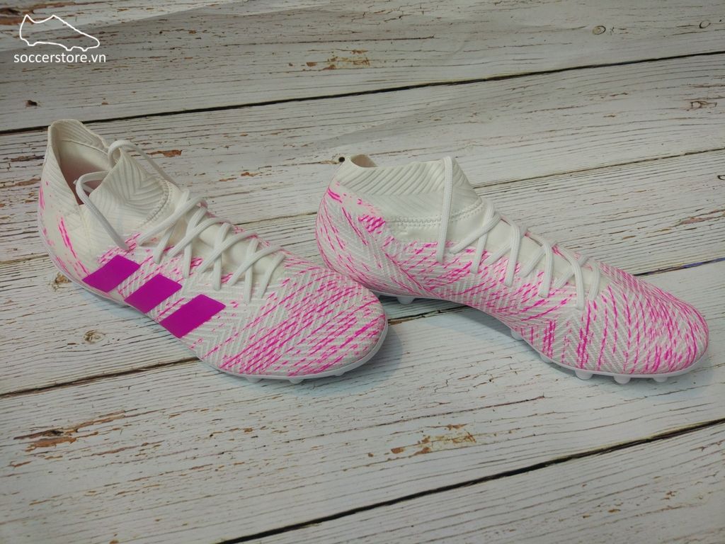 Adidas Nemeziz 18.3 AG- White/ Shock Pink D97982