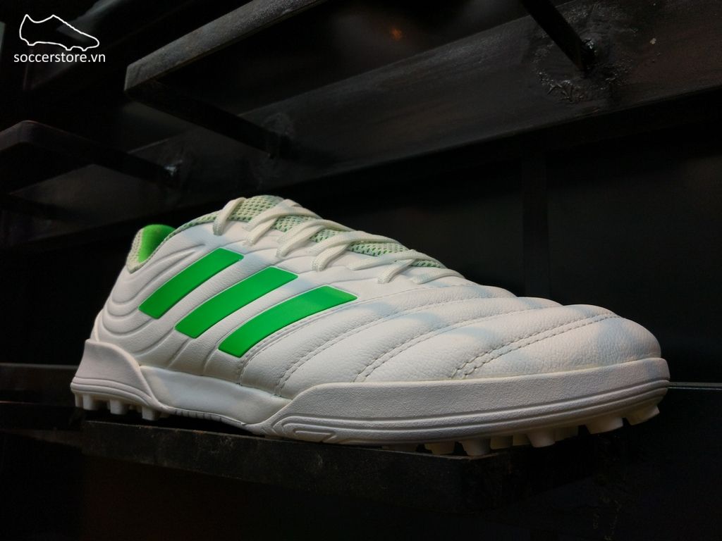 Adidas Copa Tango 19.3 TF- White/ Solar Lime/ White D98064