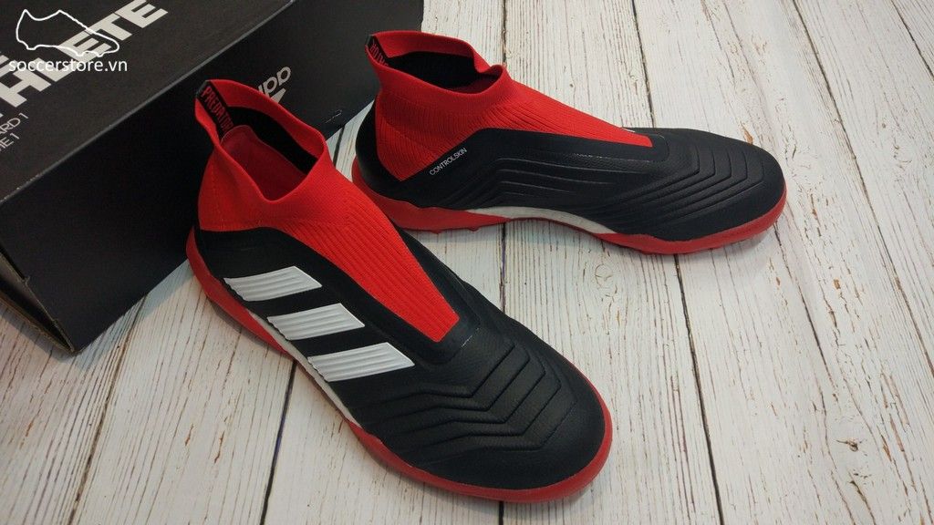 Adidas Predator Tango 18+ TF- Core Black/ White/ Red DB2058