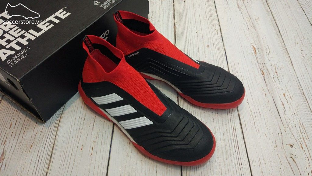 Adidas Predator Tango 18+ TF- Core Black/ White/ Red DB2058