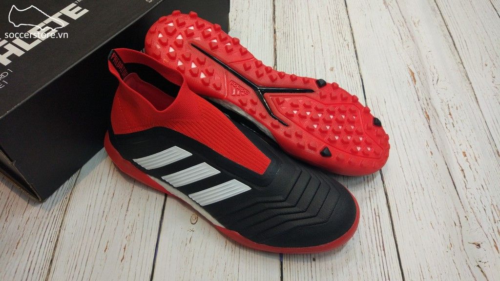 Adidas Predator Tango 18+ TF- Core Black/ White/ Red DB2058