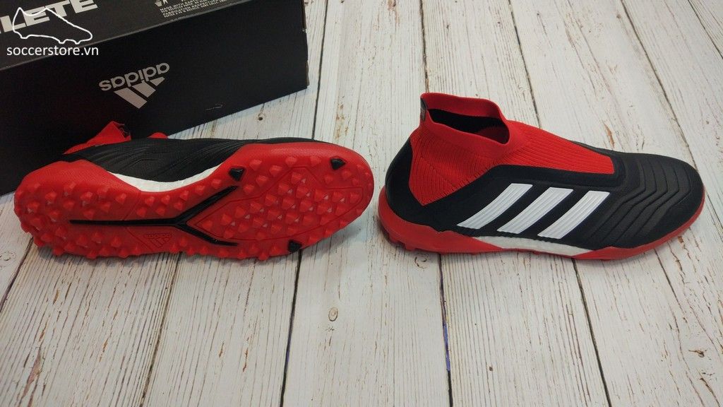 Adidas Predator Tango 18+ TF- Core Black/ White/ Red DB2058