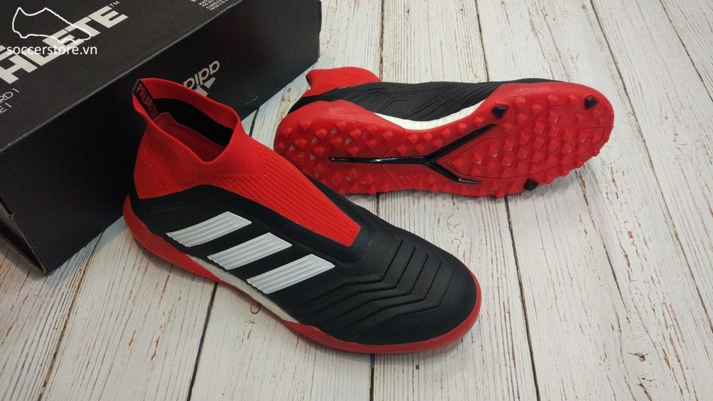 Adidas Predator Tango 18+ TF- Core Black/ White/ Red DB2058