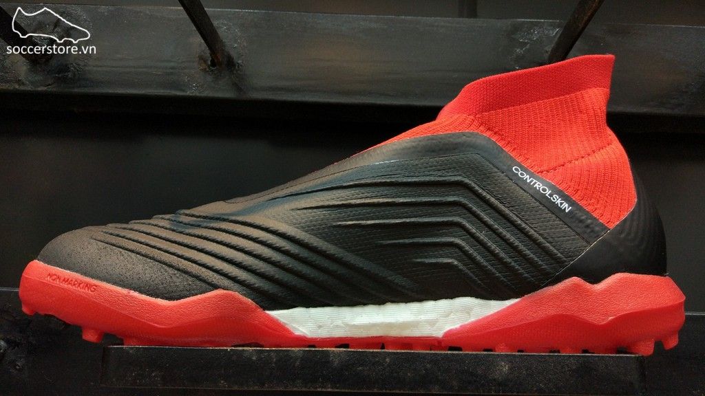 Adidas Predator Tango 18+ TF- Core Black/ White/ Red DB2058