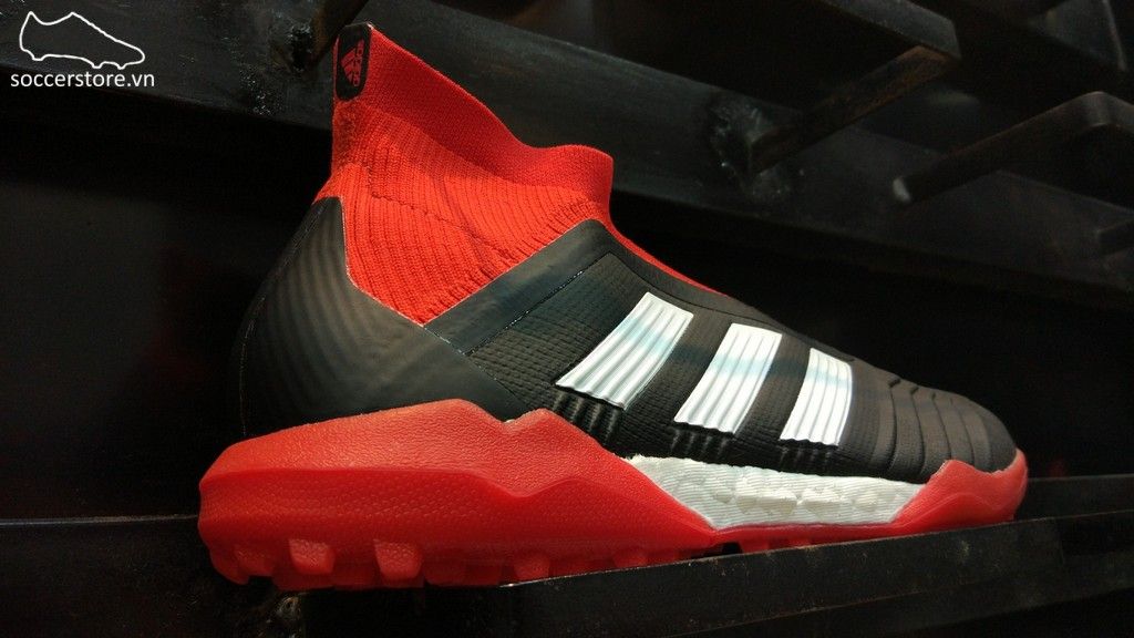 Adidas Predator Tango 18+ TF- Core Black/ White/ Red DB2058
