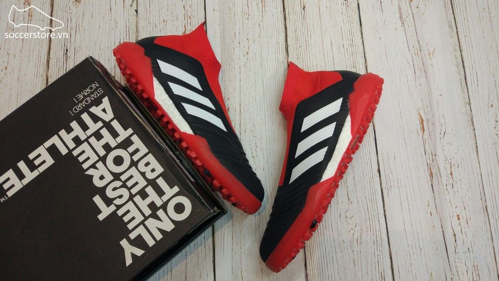 Adidas Predator Tango 18+ TF- Core Black/ White/ Red DB2058