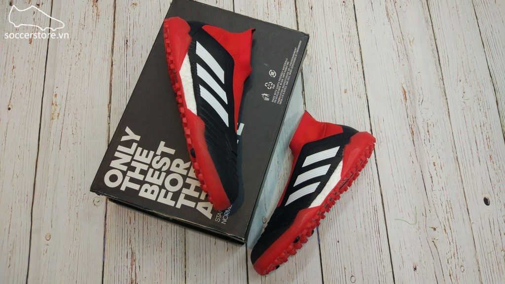 Adidas Predator Tango 18+ TF- Core Black/ White/ Red DB2058