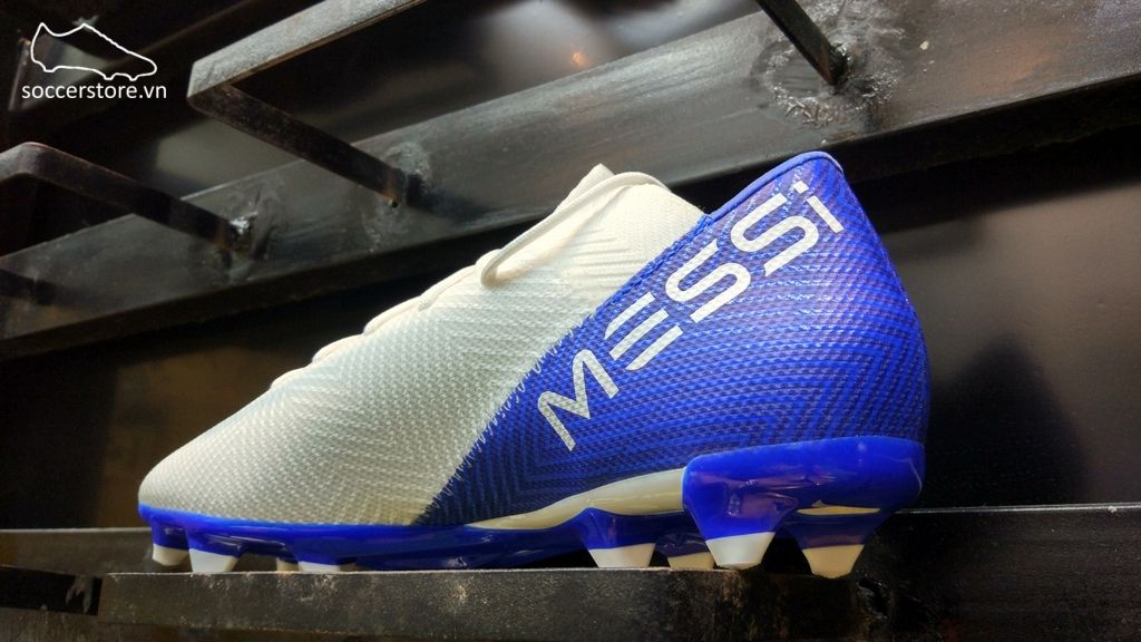 Adidas Nemeziz Messi 18.3 FG- White/ Core Black/ Football Blue DB2111