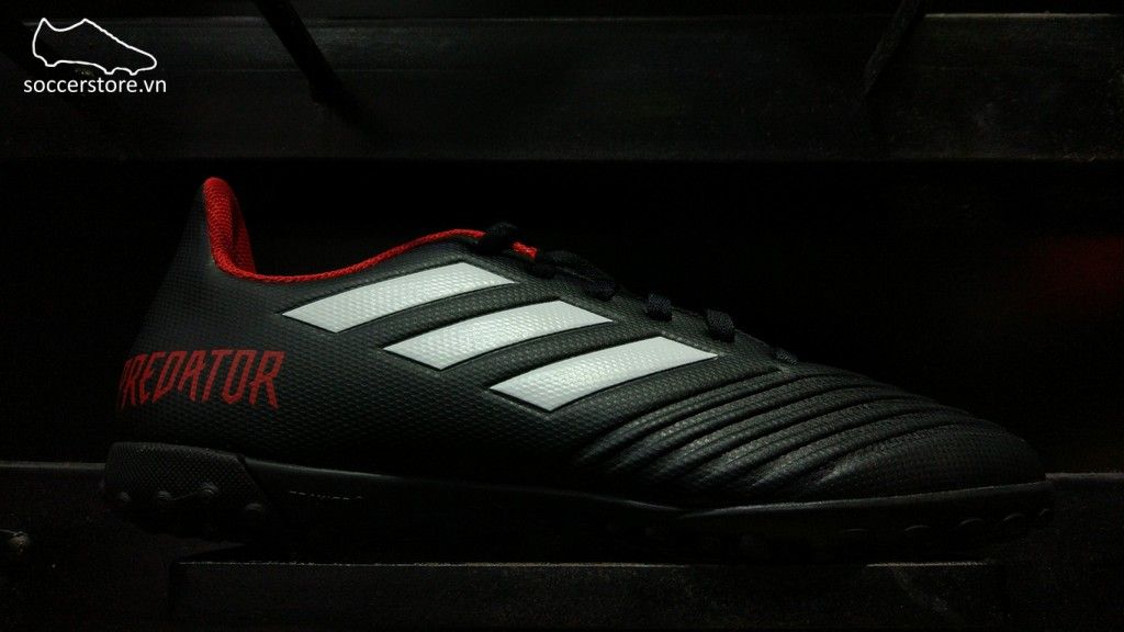 Adidas Predator Tango 18.4 TF- Core Black/ White/ Red DB2143
