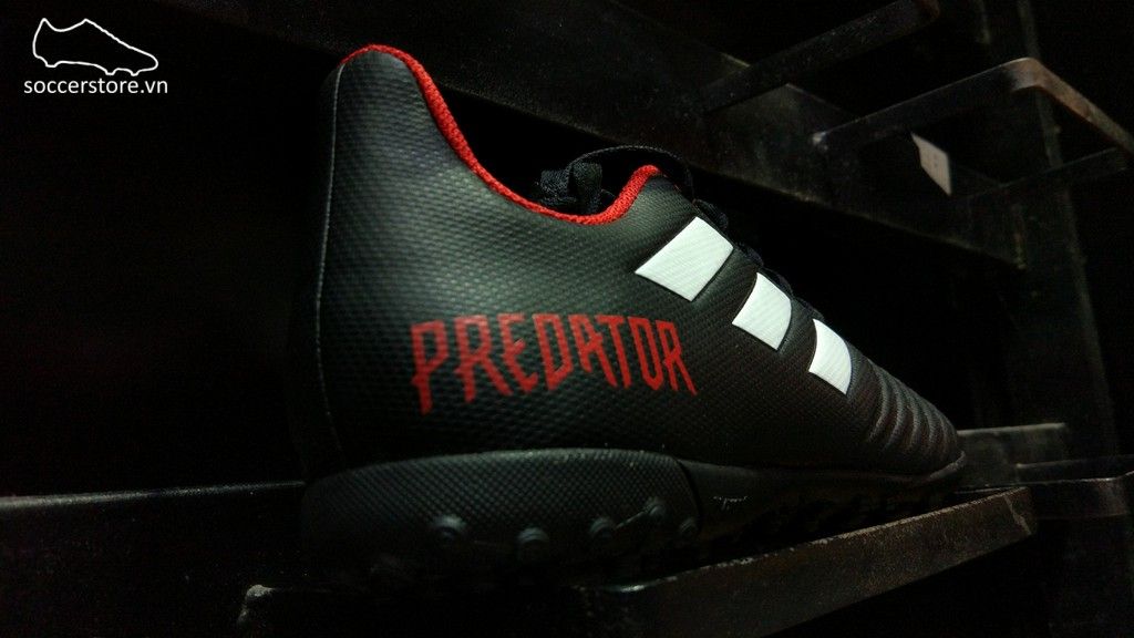 Adidas Predator Tango 18.4 TF- Core Black/ White/ Red DB2143
