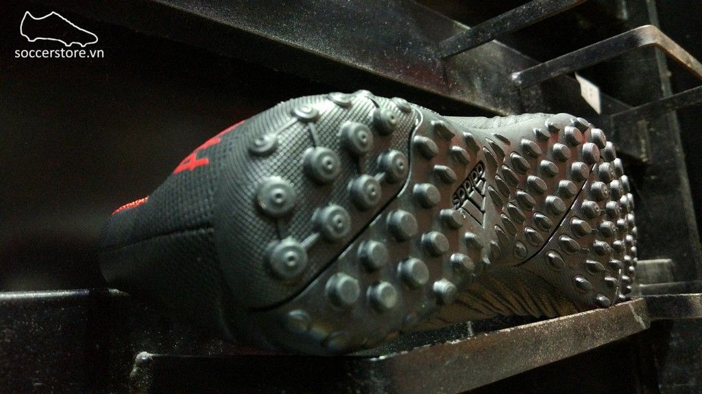 Adidas Predator Tango 18.4 TF- Core Black/ White/ Red DB2143