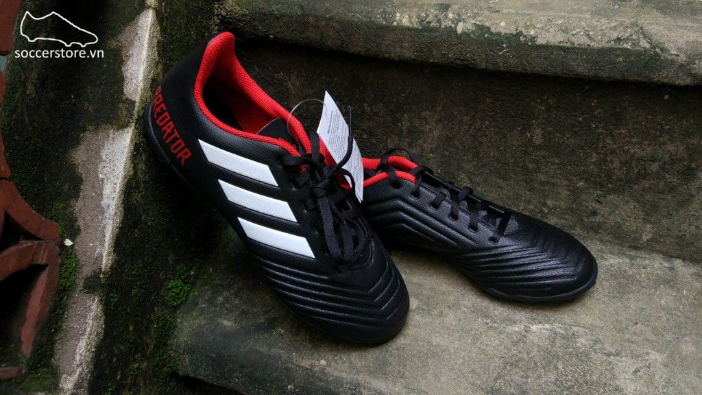 Adidas Predator Tango 18.4 TF- Core Black/ White/ Red DB2143