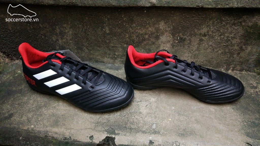 Adidas Predator Tango 18.4 TF- Core Black/ White/ Red DB2143