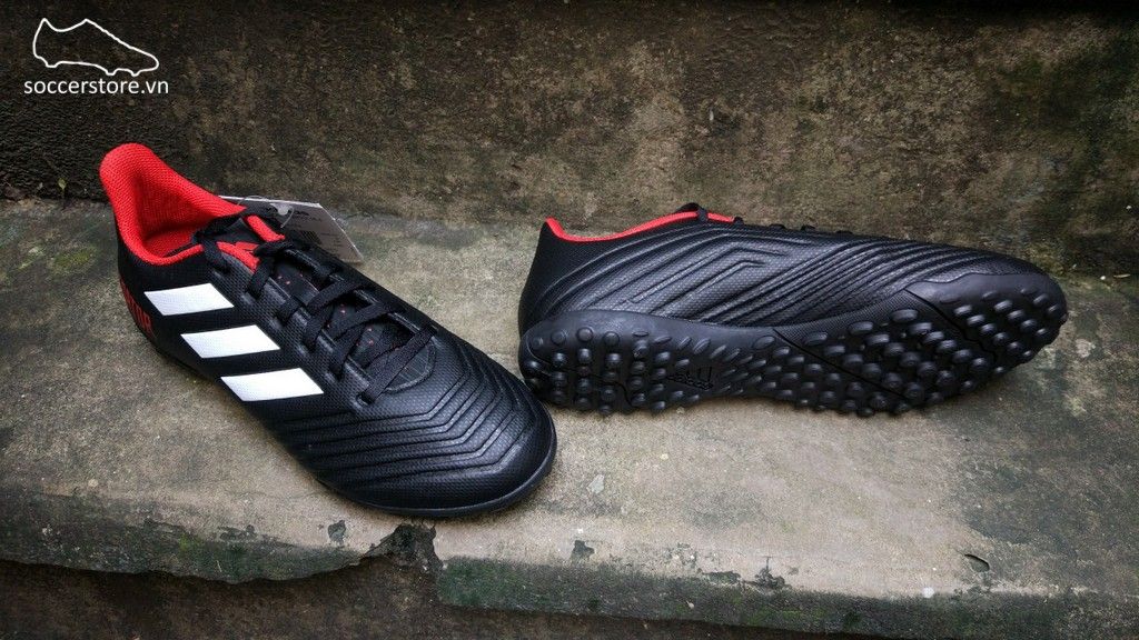 Adidas Predator Tango 18.4 TF- Core Black/ White/ Red DB2143