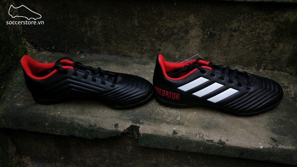 Adidas Predator Tango 18.4 TF- Core Black/ White/ Red DB2143