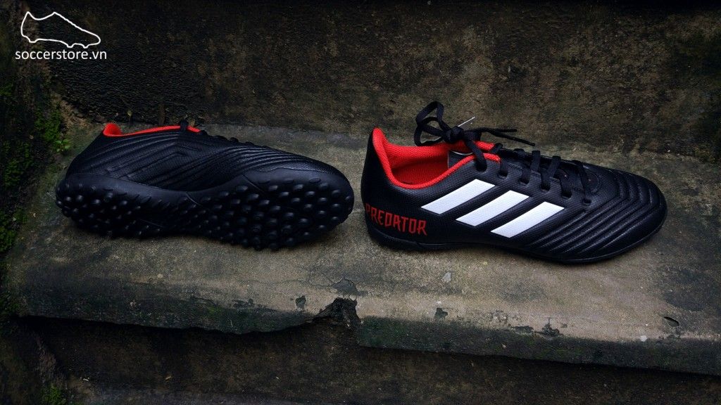 Adidas Predator Tango 18.4 TF- Core Black/ White/ Red DB2143