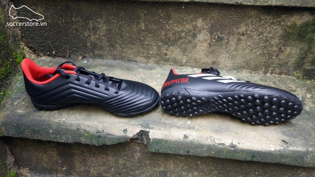 Adidas Predator Tango 18.4 TF- Core Black/ White/ Red DB2143