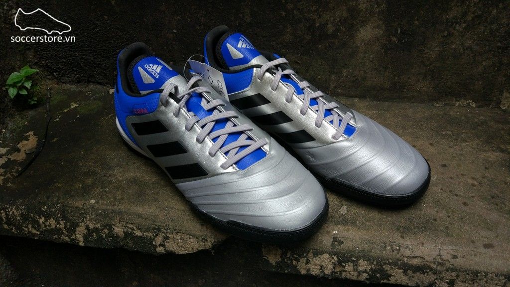 Adidas Copa Tango 18.3 TF- Metallic Silver/ Core Black/ Football Blue DB2410