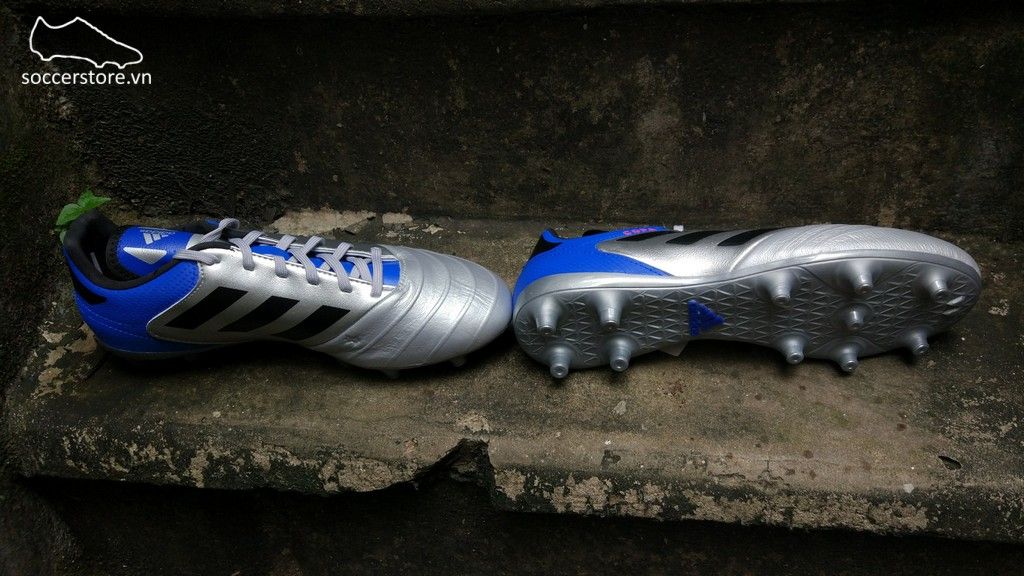 Adidas Copa 18.3 FG- Metallic Silver/ Core Black/ Football Blue DB2463