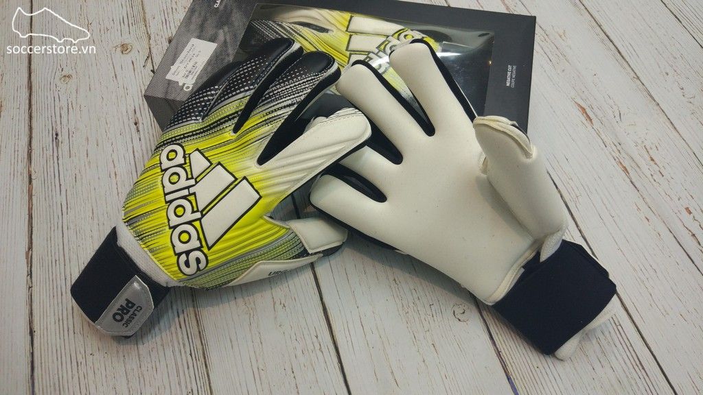 Adidas Classic Pro- Black/ Solar Yellow/ White GK Gloves DY2631