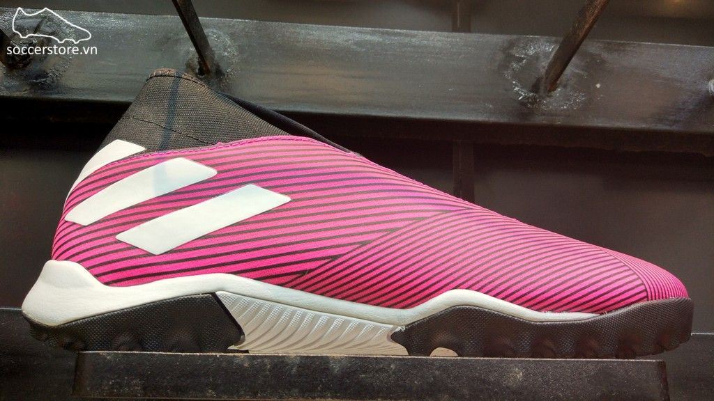 Adidas Nemeziz 19.3 Laceless TF- Shock Pink/ White/ Core Black EF0385