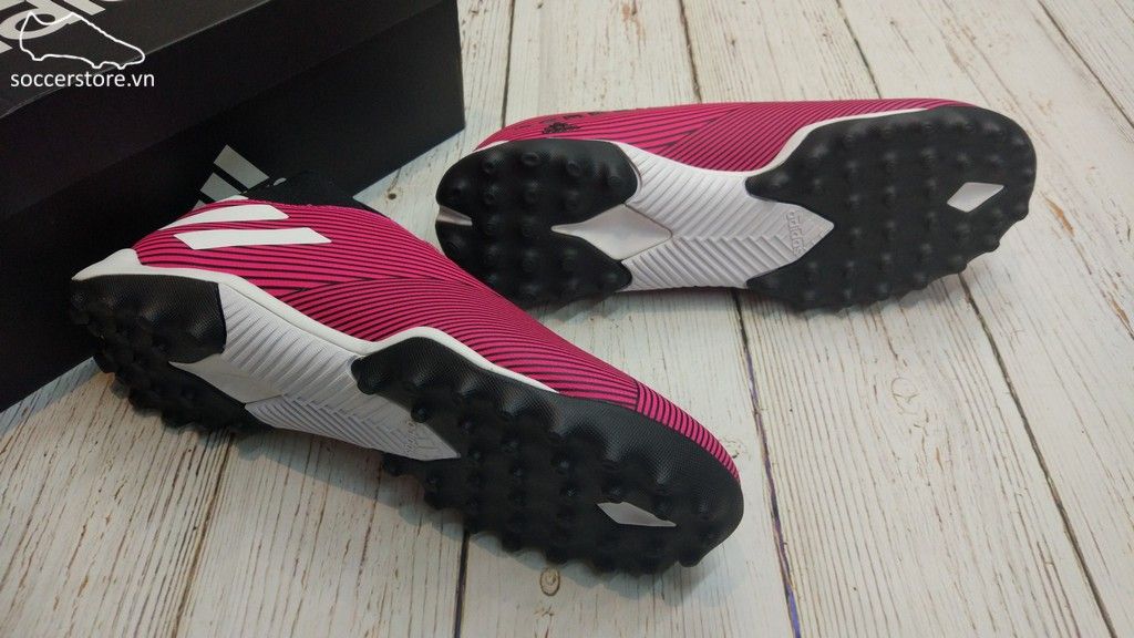 Adidas Nemeziz 19.3 Laceless TF- Shock Pink/ White/ Core Black EF0385