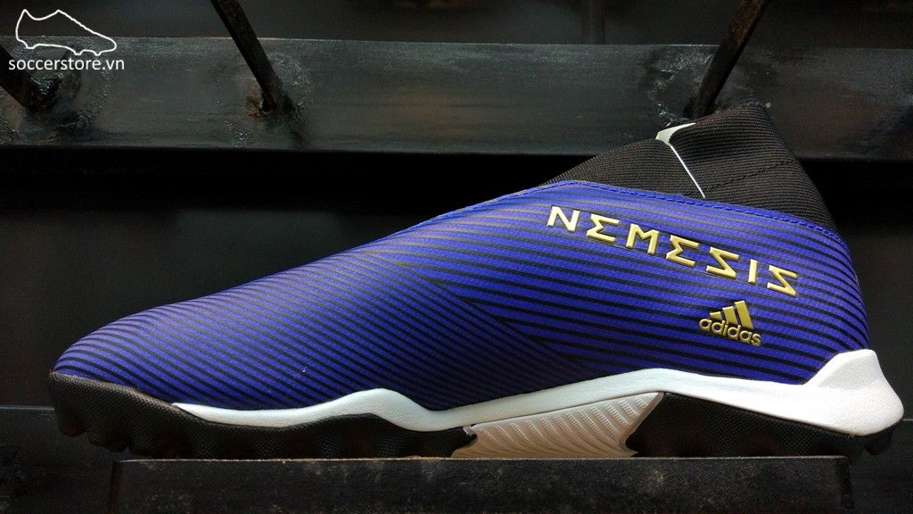 Adidas Nemeziz 19.3 Laceless TF- Blue/ Gold/ Core Black EF0387