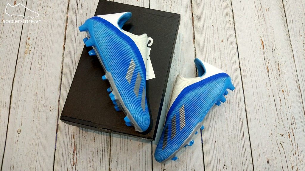 Adidas X 19.3 Laceless FG- Bright Cyan/ Core Black/ Pink EF0598