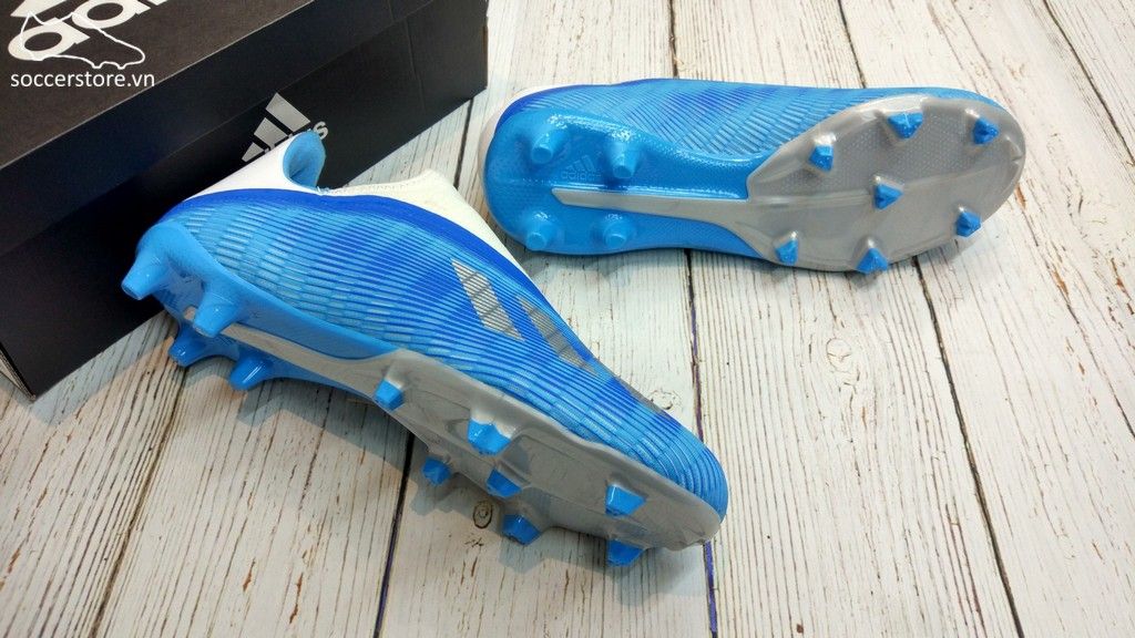 Adidas X 19.3 Laceless FG- Bright Cyan/ Core Black/ Pink EF0598