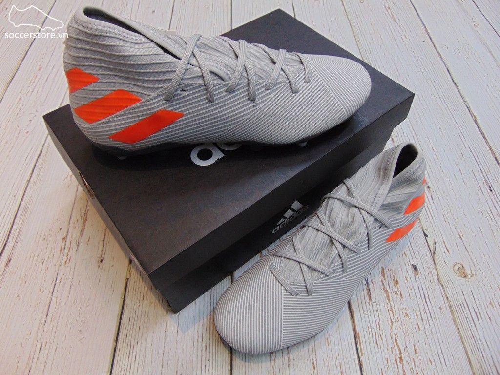 Adidas Nemeziz 19.3 FG - Grey/ Solar Orange/ Chalk EF8287