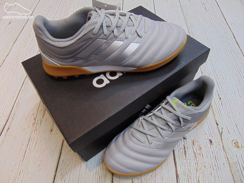Adidas Copa 20.3 TF - Grey/ Silver/ Solar Yellow EF8340