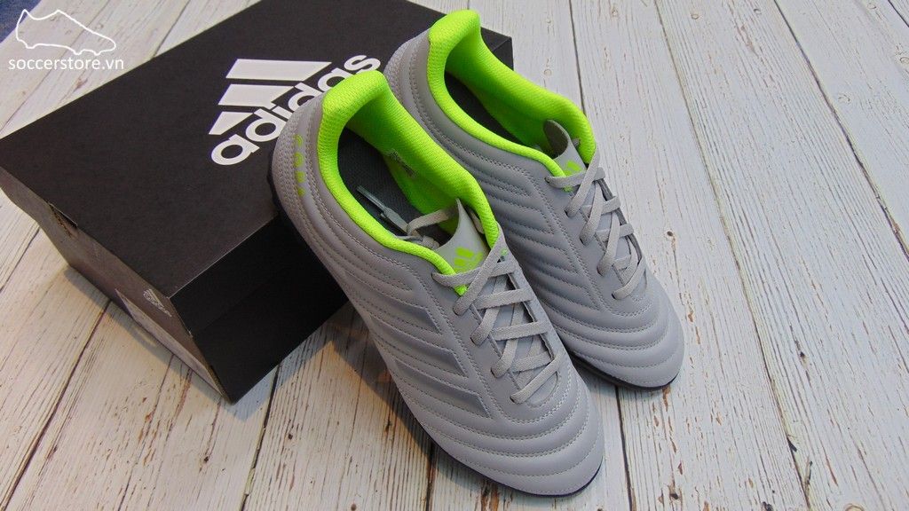 Adidas Copa 20.4 TF- Grey/ Matte Silver/ Solar Yellow EF8356