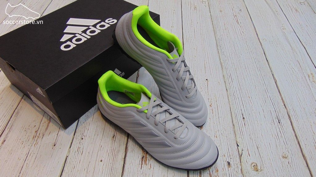 Adidas Copa 20.4 TF- Grey/ Matte Silver/ Solar Yellow EF8356
