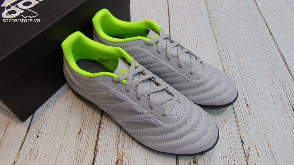 Adidas Copa 20.4 TF- Grey/ Matte Silver/ Solar Yellow EF8356