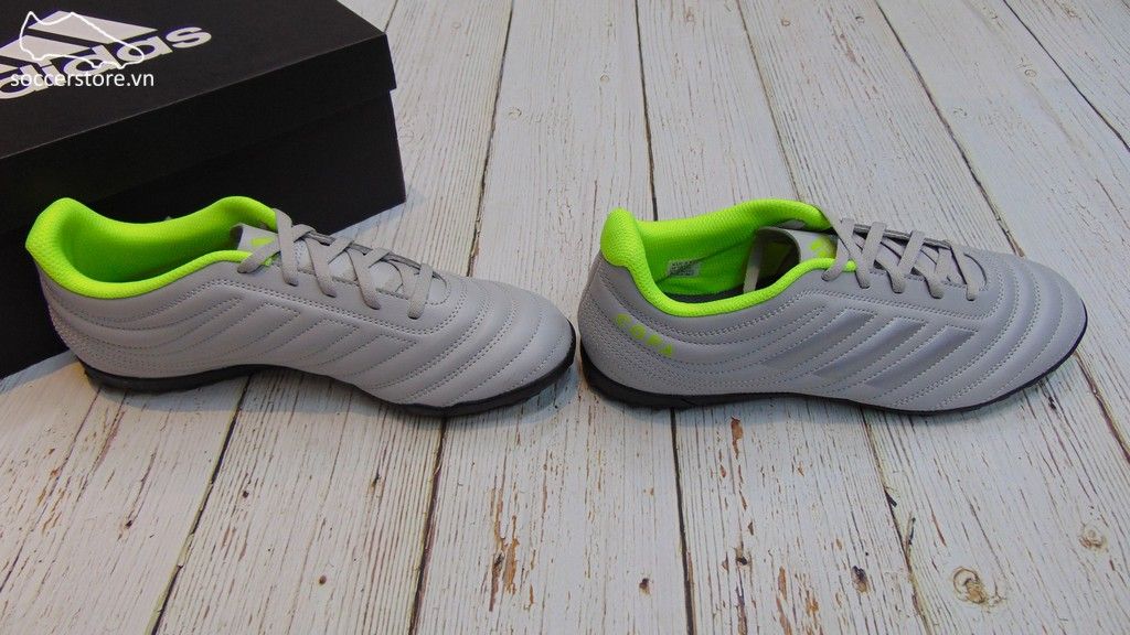 Adidas Copa 20.4 TF- Grey/ Matte Silver/ Solar Yellow EF8356