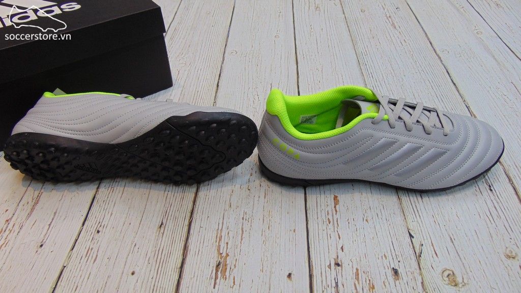 Adidas Copa 20.4 TF- Grey/ Matte Silver/ Solar Yellow EF8356