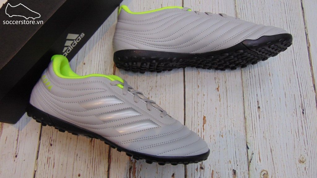 Adidas Copa 20.4 TF- Grey/ Matte Silver/ Solar Yellow EF8356