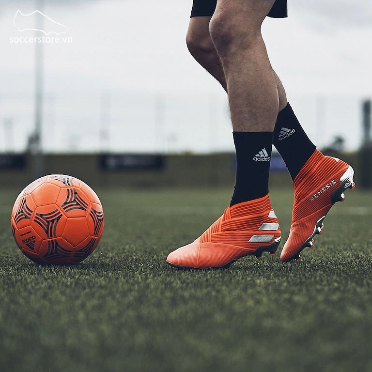 Adidas Nemeziz 19+ FG- Active Red/ Silver/ Solar Red F34404