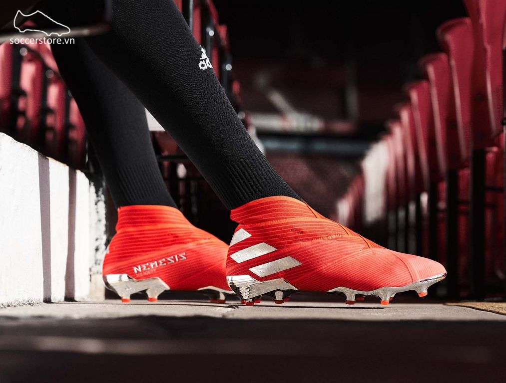 Adidas Nemeziz 19+ FG- Active Red/ Silver/ Solar Red F34404