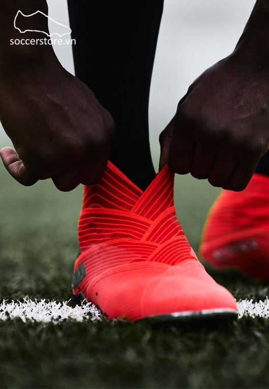 Adidas Nemeziz 19+ FG- Active Red/ Silver/ Solar Red F34404