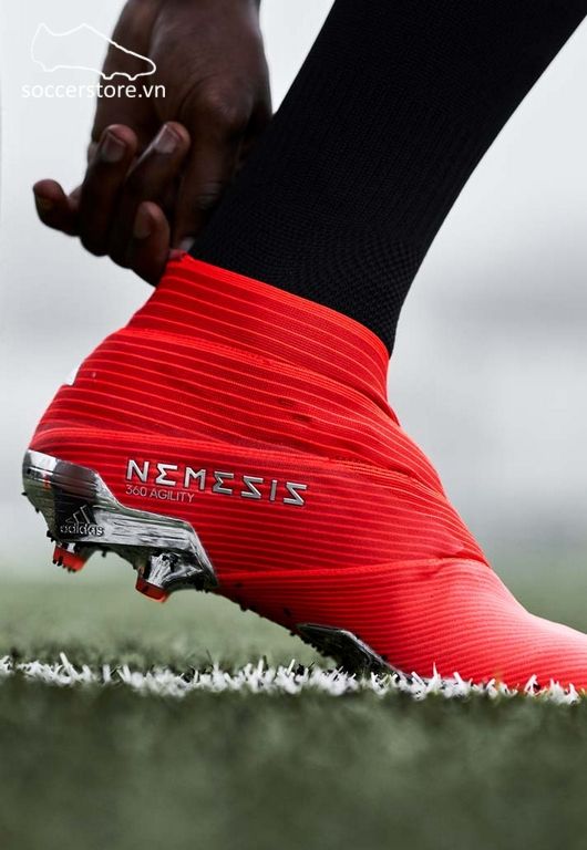 Adidas Nemeziz 19+ FG- Active Red/ Silver/ Solar Red F34404