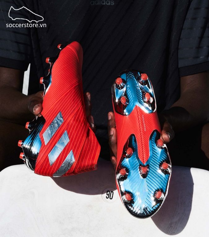 Adidas Nemeziz 19+ FG- Active Red/ Silver/ Solar Red F34404