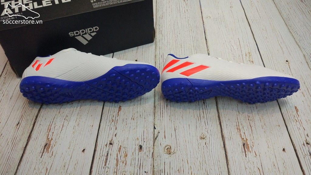 Adidas Nemeziz 19.4 TF- White/ Solar Red/ Blue F34549