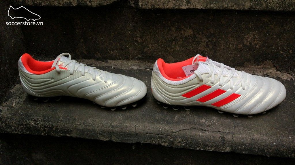 Adidas Copa 19.3 AG- F35776-Off White/ Solar Red/ White
