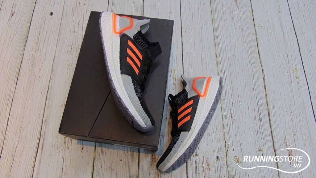 Adidas Ultraboost 2019 - Core Black / Solar Orange / Glow Blue - G27516