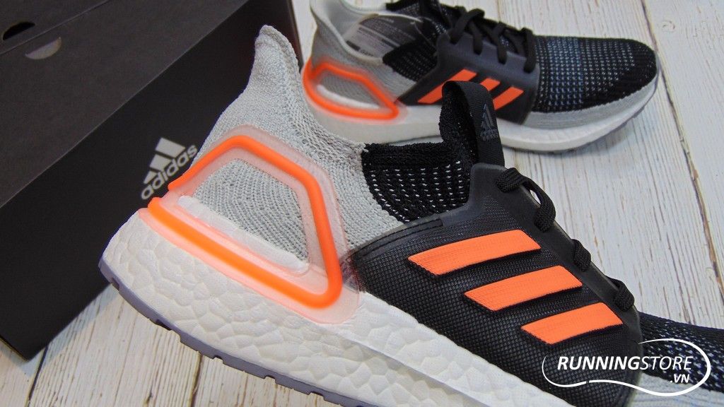 Adidas Ultraboost 2019 - Core Black / Solar Orange / Glow Blue - G27516